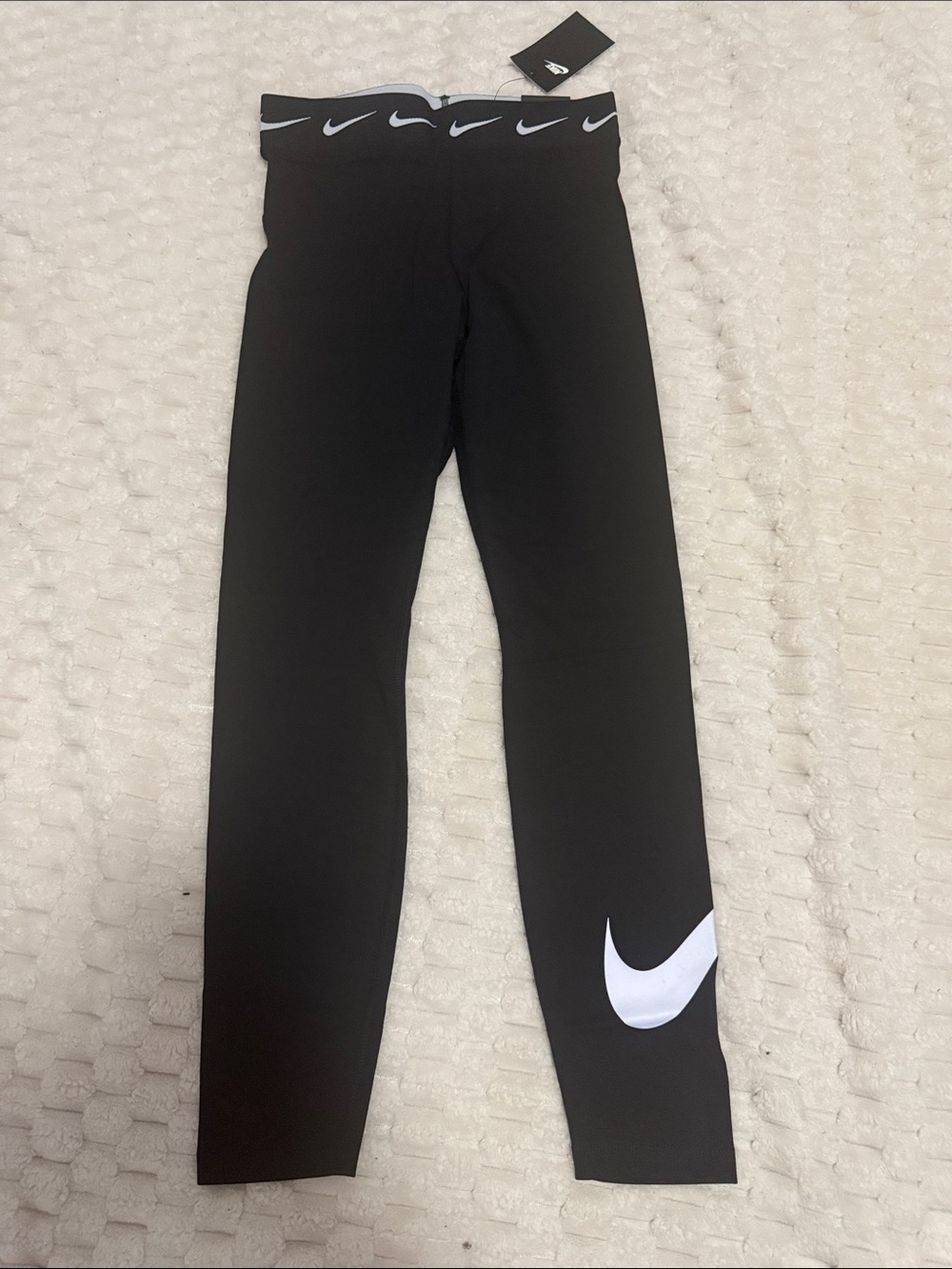 Nike Leggings with White Swoosh Accents